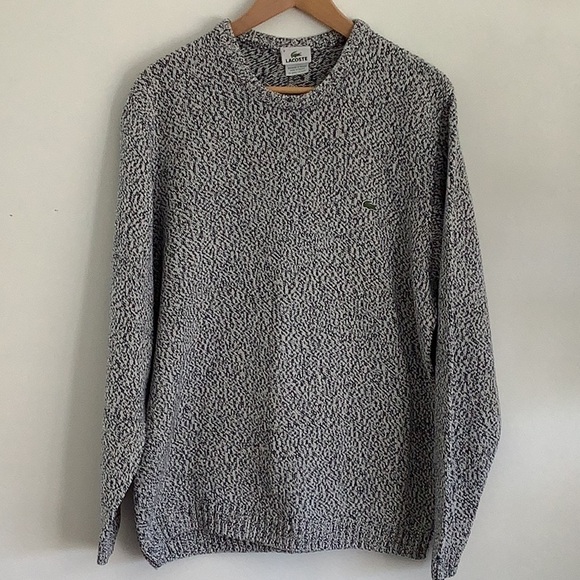 Vintage Lacoste knit sweater mens (6)XL - Picture 2 of 8